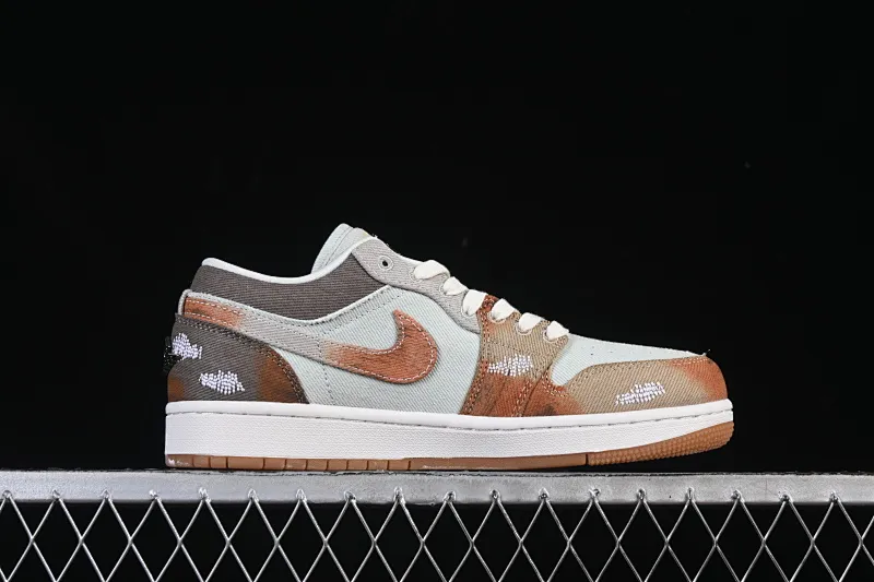 All categories Air Jordan Jordan series basketball shoes Air Jordan 1 Low Air Jordan 1 Low SE "Multi-Color Distressed" AJ1 Joe 1 old retro inkjet low-top cultural casual sneakers IM6664-991